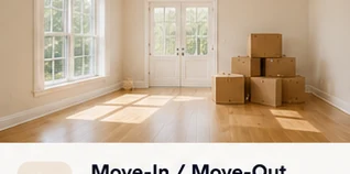Clean empty home ready for moving
